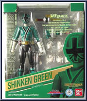 Samurai Sentai Shinkenger - Shinken Green from Super Sentai - S.H. Figuarts manufactured by Bandai [Front]