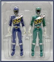 Zyuden Sentai Kyoryuger - Kyoryu Set (Blue & Green) from Super Sentai - Monster Collection - MS Series manufactured by Bandai [Front]