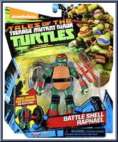 Battle Shell Raphael from Tales of the Teenage Mutant Ninja Turtles - Basic Series manufactured by Playmates [Front]