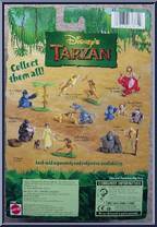 Clayton & Kerchak from Tarzan - Disney's - Figurines manufactured by Mattel [Back]