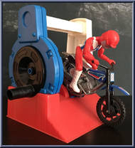 Super Stunt Dirt Bike (Red Driver) Action Figure