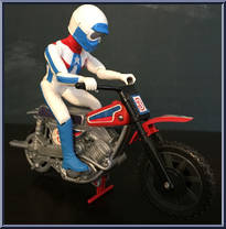 Super Stunt Dirt Bike (Blue Driver) from Team America - Accessories manufactured by Ideal [Loose]
