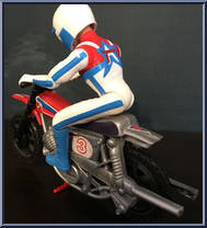 Super Stunt Dirt Bike (Blue Driver) from Team America - Accessories manufactured by Ideal [Loose]