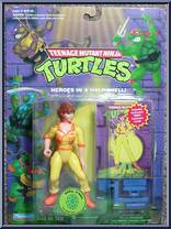 April O' Neil [Reissue] from Teenage Mutant Ninja Turtles - 1994 - Basic Figures (with Cards) manufactured by Playmates [Front]
