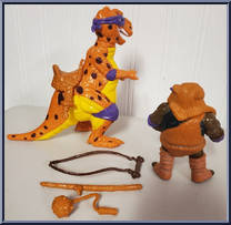 Cave Turtle Don (with Trippy Tyrannosaurus) from Teenage Mutant Ninja Turtles - Cave Turtles manufactured by Playmates [Loose]