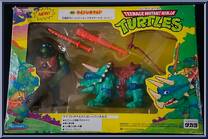 Cave Turtle Leo (with Dingy Dino) from Teenage Mutant Ninja Turtles - Cave Turtles manufactured by Playmates [Front]