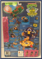Turtle-Top - Donatello's Basketball Playset (with Cards) from Teenage Mutant Ninja Turtles - Mini Mutants manufactured by Playmates [Back]