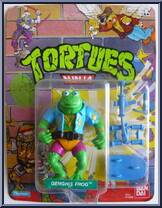 Genghis Frog from Teenage Mutant Ninja Turtles - 1989 - Basic Figures manufactured by Playmates [Front]