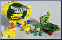 Turtle Transports - High Flyin' & Road Raggin' Combo (with Card) from Teenage Mutant Ninja Turtles - Mini Mutants manufactured by Playmates [Loose]