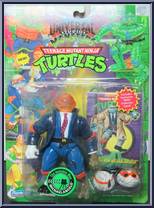 Invisible Man Michaelangelo (with Card) from Teenage Mutant Ninja Turtles - Universal Studios Monsters manufactured by Playmates [Front]