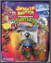 Kowabunga Kickboxin' Leo from Teenage Mutant Ninja Turtles - Smash 'em Bash 'em Figures manufactured by Playmates [Front]