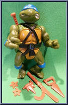 Leonardo from Teenage Mutant Ninja Turtles - 1988 - Basic Figures manufactured by Playmates [Loose]