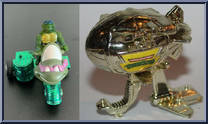 Turtle Transports - Metallized Turtle Travelin' Combo (with Card) from Teenage Mutant Ninja Turtles - Mini Mutants manufactured by Playmates [Loose]