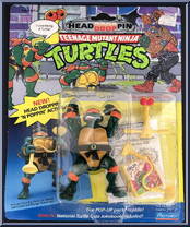 Headdroppin' Mike from Teenage Mutant Ninja Turtles - Headdroppin' Dudes manufactured by Playmates [Front]