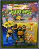 Headdroppin' Mike from Teenage Mutant Ninja Turtles - Headdroppin' Dudes manufactured by Playmates [Front]