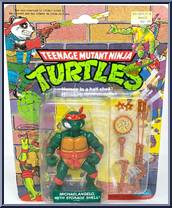 Michaelangelo (with Storage Shell) from Teenage Mutant Ninja Turtles - Storage Shell Turtles manufactured by Playmates [Front]