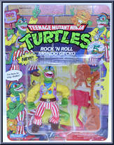 Rock 'N Roll Mondo Gecko from Teenage Mutant Ninja Turtles - 1992 - Basic Figures manufactured by Playmates [Front]