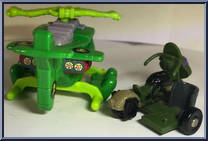 Turtle Transports - Mutant Military Combo (with Card) from Teenage Mutant Ninja Turtles - Mini Mutants manufactured by Playmates [Loose]