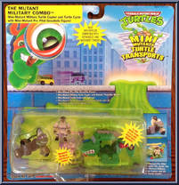 Turtle Transports - Mutant Military Combo (with Card) from Teenage Mutant Ninja Turtles - Mini Mutants manufactured by Playmates [Front]