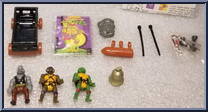 Mutant Raphael Castle Playset (with Cards) from Teenage Mutant Ninja Turtles - Mini Mutants manufactured by Playmates [Loose]