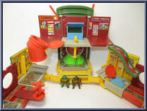 Party Wagon Playset from Teenage Mutant Ninja Turtles - Mini Mutants manufactured by Playmates [Loose]