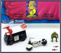 Turtle Transports - Pizza Police Combo (with Card) from Teenage Mutant Ninja Turtles - Mini Mutants manufactured by Playmates [Loose]