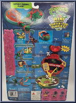 Turtle-Top - Raphael's Baseball Playset (with Cards) from Teenage Mutant Ninja Turtles - Mini Mutants manufactured by Playmates [Back]