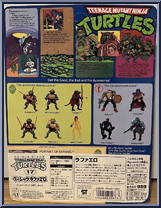 Raphael from Teenage Mutant Ninja Turtles - 1988 - Basic Figures manufactured by Playmates [Back]