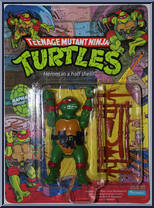 Raphael (Soft Head) from Teenage Mutant Ninja Turtles - 1988 - Basic Figures manufactured by Playmates [Front]