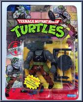 Rocksteady (Soft Head) from Teenage Mutant Ninja Turtles - 1988 - Basic Figures manufactured by Playmates [Front]