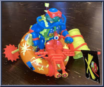 Scuba Divin' Raph with Psych Out Spin Out Suba Tube Action Figure