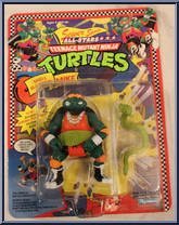 Shell Slammin' Mike from Teenage Mutant Ninja Turtles - Sewer Sports Allstar Turtles manufactured by Playmates [Front]