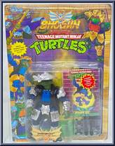 Shogun Leo (Silver Armor with Card) from Teenage Mutant Ninja Turtles - Shogun Turtles manufactured by Playmates [Front]