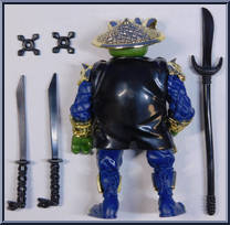 Shogun Leo (Gold Armor with Card) from Teenage Mutant Ninja Turtles - Shogun Turtles manufactured by Playmates [Loose]