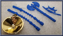 Shogun Mike (Gold Armor with Card) from Teenage Mutant Ninja Turtles - Shogun Turtles manufactured by Playmates [Loose]