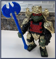 Shogun Raph (Gold Armor with Card) from Teenage Mutant Ninja Turtles - Shogun Turtles manufactured by Playmates [Loose]
