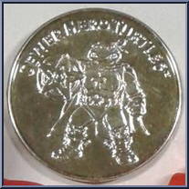 Super Mike [Reissue] from Teenage Mutant Ninja Turtles - Sewer Heroes manufactured by Playmates [Coin]