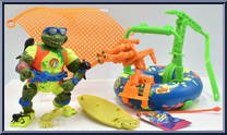 Surfer Leo with Mondo Mutant Surfer Tube Action Figure
