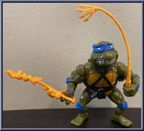 Sword Slicin' Leonardo from Teenage Mutant Ninja Turtles - Wacky Action manufactured by Playmates [Loose]