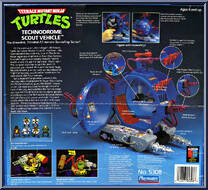 Technodrome Scout Vehicle [Reissue] from Teenage Mutant Ninja Turtles - 1998 - Accessories manufactured by Playmates [Back]