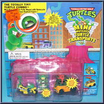 Turtle Transports - The Totally Tiny Turtle Combo (with Card) from Teenage Mutant Ninja Turtles - Mini Mutants manufactured by Playmates [Front]