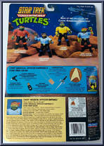 Chief Medical Officer Raphael from Teenage Mutant Ninja Turtles - Star Trek Turtles (with Cards) manufactured by Playmates [Back]