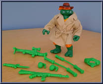 Undercover Mike from Teenage Mutant Ninja Turtles - Undercover Turtles (with Cards) manufactured by Playmates [Loose]