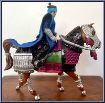 Samurai Rebel War Horse (with Rebel Soldier) from Teenage Mutant Ninja Turtles - 1993 Movie III - Basic Series manufactured by Playmates [Loose]