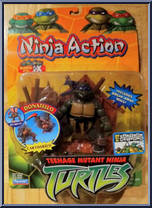 Donatello from Teenage Mutant Ninja Turtles - Animated - Ninja Action: Series 1 manufactured by Playmates [Front]