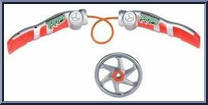 Electronic Fusion FX Nunchaku from Teenage Mutant Ninja Turtles - Animated - Fast Forward: Toy Accessories manufactured by Playmates [Loose]