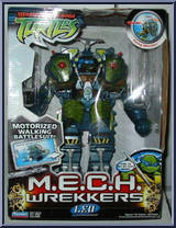Leonardo from Teenage Mutant Ninja Turtles - Animated - M.E.C.H Wrekkers manufactured by Playmates [Front]