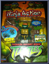 Michelangelo from Teenage Mutant Ninja Turtles - Animated - Ninja Action: Series 1 manufactured by Playmates [Front]