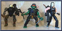 S.W.A.T. Assault Pack (Mike, Dark Shadow Turtlebot, Casey Jones) from Teenage Mutant Ninja Turtles - Animated - Vehicles with Figures manufactured by Playmates [Loose]