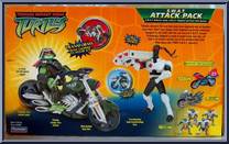 S.W.A.T. Attack Pack (Cycle, Raph, Foot Tech Gunner) from Teenage Mutant Ninja Turtles - Animated - Vehicles with Figures manufactured by Playmates [Back]